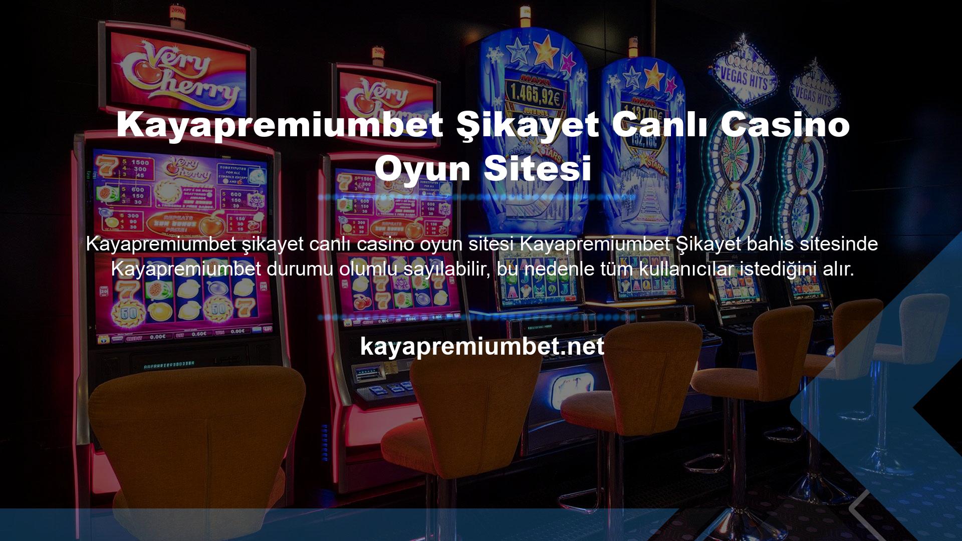 Kayapremiumbet canlı casino oyun sitesinin çekiciliği aynı zamanda insanların mevcut giriş adresleriyle aradıklarını alabilmeleri gibi erişim kolaylığını da desteklemesidir